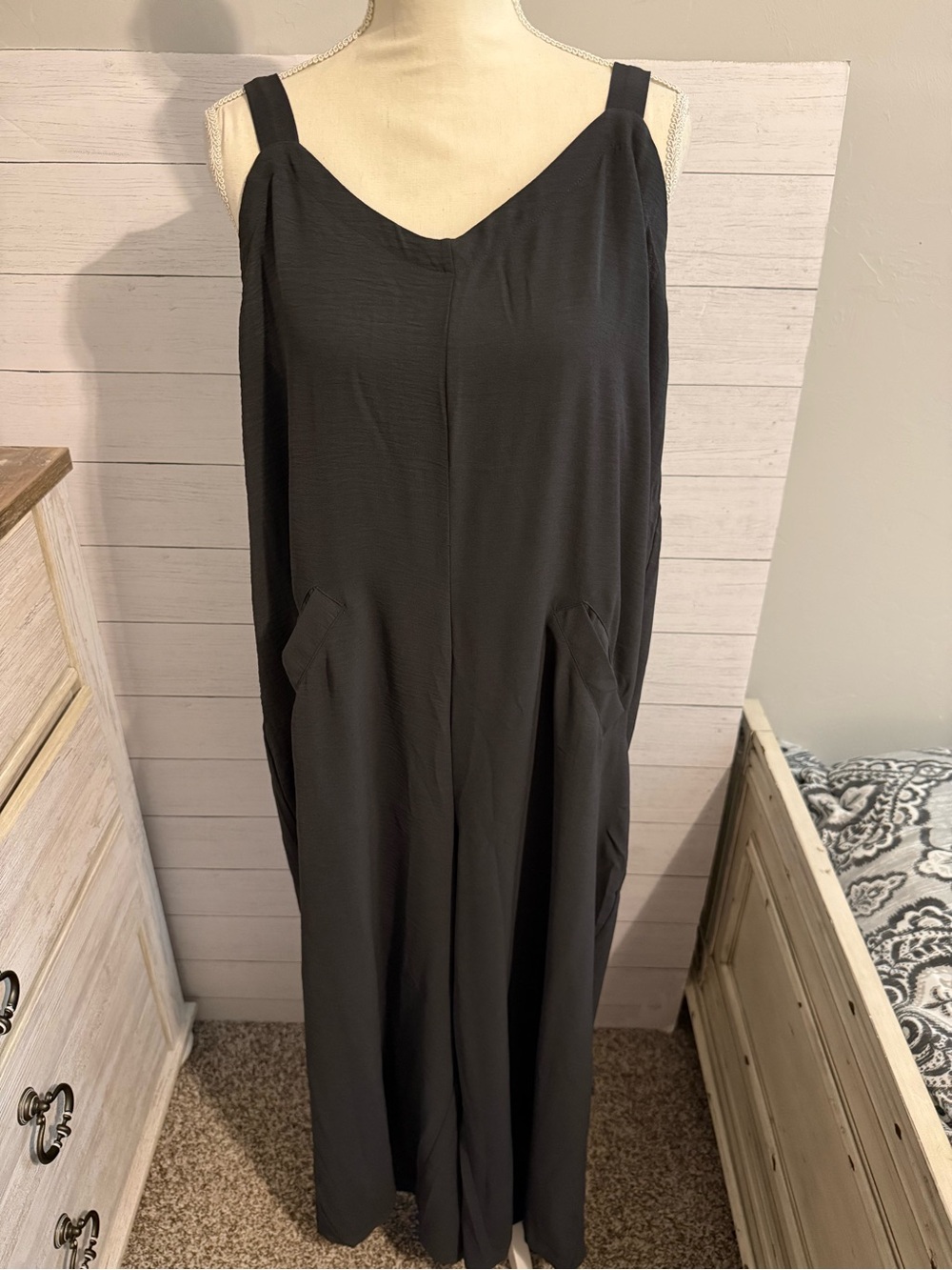 NWOT Maurices Black Wide-Leg Sleeveless Jumpsuit